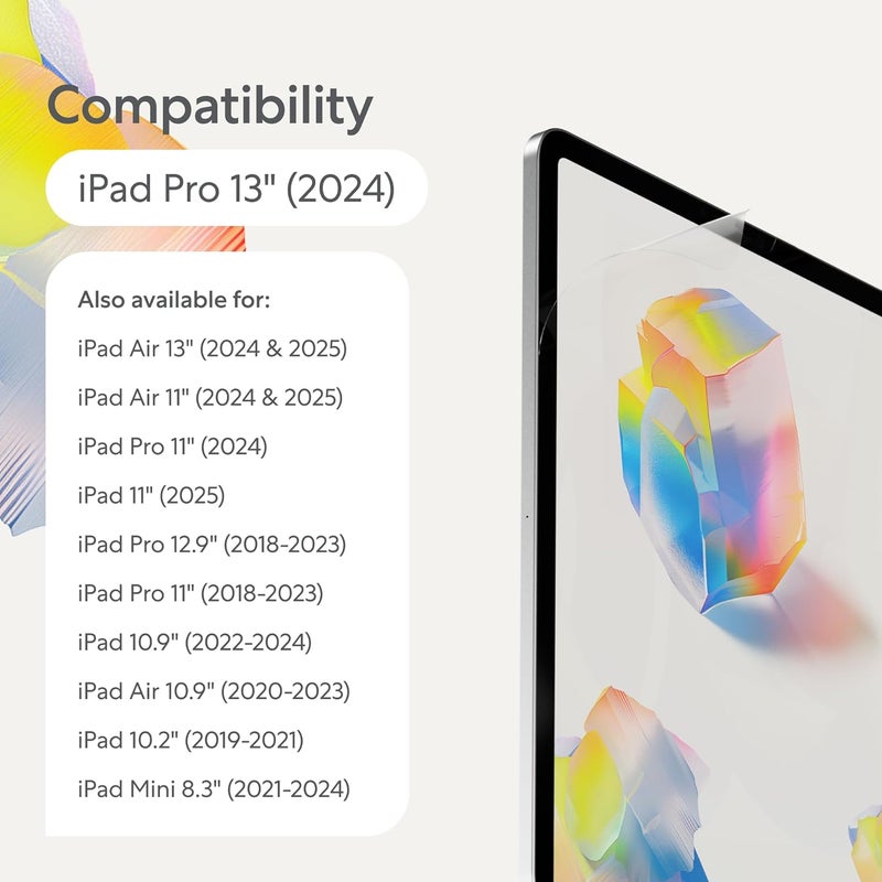 Paperlike 2.1 Screen Protector (2x) for iPad Pro 13” (2024/25) for an authentic paper feel - Image 2